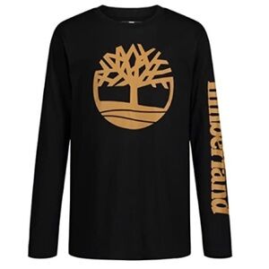 Timberland Boys' Long-Sleeve Crew Neck T-Shirt, Tee ahit, boys shirt